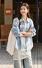 森马（Semir）森柔牛仔|商场同款牛仔衬衫女oversize春季2025衬衣103125105002 实拍图