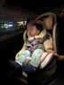Heekin德国 儿童安全座椅汽车用0-4-12岁婴儿宝宝360度旋转ISOFIX硬接口 尊享灰(遮阳棚+上拉带+侧保护) 实拍图