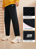 361°运动裤男秋冬季宽松透气休闲裤加绒直筒束脚针织长裤跑步裤子男 【直筒】超级黑 XL 实拍图