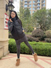 雪中飞羽绒服女2025冬季短款宽松背心轻薄马甲黑色XL 实拍图