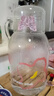 炊大皇家用高硼硅玻璃杯凉水壶冷耐热防爆玻璃茶杯1.63L（柔花粉） 实拍图