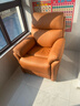 左右沙发功能皮感科技布单人沙发单椅DZY6010 暮光橙31055 实拍图