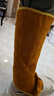 牛皮护脚罩电焊护脚 护腿 脚盖电焊工防烫劳保防护脚套护脚盖 牛皮护脚罩（高度38cm）：魔术贴常规款 实拍图