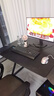甄严选电脑桌台式电竞桌椅套装组合桌子办公家用桌学习桌书房书桌写字桌 【黑架+黑碳纤纹面】单桌120*70 实拍图