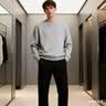 杰克·琼斯（JACK&JONES）26年男装【易打理零压免烫】秋季新款裤子男士直筒长裤商务休闲裤 黑色050 四季款 32 175 实拍图