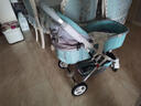 HEGERBABY高端婴儿车0-3岁用折叠可坐可躺带减震新生儿宝宝高景观婴儿车 荷绿【新升级顶配款】 实拍图