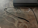 普莱斯纯钛近视眼镜半框架商务眼睛防蓝光防辐射可配有度数变色片990070 镜框+1.598高清非球面镜片 实拍图