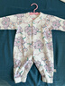 贝瑞加（Babyprints）婴儿连体衣2件装男女宝宝纯棉衣服柔软爬服家居内衣四季哈衣 紫73 实拍图