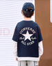 匡威Converse男女童纯棉拼接假两件长T2025年秋季新款时尚舒适上衣 实拍图