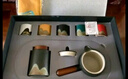 苏氏陶瓷（SUSHI CERAMICS）手绘釉画彩茶具套装千里江山侧把壶干泡盘五色茶杯文创伴手礼礼盒 实拍图