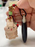 繁夏创意手工木雕可爱小白兔汽车钥匙扣挂饰书包挂件年会新年礼物女 实拍图