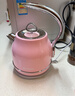 北鼎（Buydeem）电热水壶 家用烧水壶热水壶 304不锈钢烧水器 精铸铝合金把手 小型电水壶煮水壶 1.2L 【蜜桃粉】K203|304不锈钢 实拍图