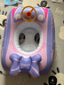 swimbobo婴儿游泳圈 卡通儿童游泳圈 粉色小车宝宝坐艇游泳装备坐圈K2004 实拍图