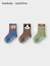 巴拉巴拉balaOne袜子冬保暖袜婴幼儿地板袜防着凉提花三双装208425172202 实拍图