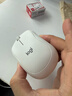 罗技（Logitech）M221 轻音鼠标 无线鼠标 办公鼠标 对称鼠标 带无线微型接收器 米白色 实拍图