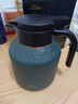 JRINKTEEA日本品牌纯钛保温壶焖茶壶男士办公泡茶壶大容量闷泡壶养生壶礼盒 配玻璃杯冰裂黛钛壶 1600ml 实拍图