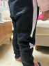 361°童装 女童长裤2025冬中大童弹力针织加绒保暖长裤 黑130 实拍图