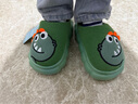 猪爸爸儿童拖棉鞋秋冬季室内男童亲子女童可爱家居保暖宝宝棉拖绿色200 实拍图