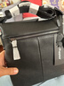 暇步士（Hush Puppies） 单肩包男斜挎包男包休闲时尚牛皮商务背包竖款公文包生日礼物 实拍图
