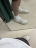 361°情侣居家拖鞋男薄底静音eva家居鞋室内待客凉拖鞋女洗澡防滑男鞋 晨光灰-男女同款 42-43 (265mm) 实拍图