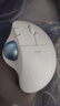 罗技（Logitech）ERGO M575 S 人体工学鼠标 轨迹球鼠标 无线蓝牙双模 办公鼠标 带无线2.4G接收器 珍珠白 实拍图
