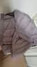 鸭鸭（YAYA）儿童轻薄羽绒服短款小童中大童连帽男女童2023秋冬洋气童装外套 浅紫 150 实拍图