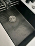 松鲸 厨房水槽大单槽台下盆手工不锈钢洗菜盆一体盆洗菜池洗碗淘菜盆 C套餐-配冷热抽拉龙头 三孔单槽-68*45cm 实拍图