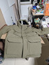 优衣库男装女装高级保暖羽绒茄克冰雪羽绒户外连帽外套477136 56 橄榄色 L /175/100A 实拍图