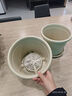 九千谷 花盆塑料加厚 欧式简约绿植盆栽四季花盆 米色3号2个装7178 实拍图