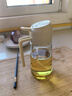 双枪油壶喷油壶 倒油喷油一体食用油玻璃油壶厨房家用不挂油 奶油白 实拍图