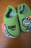 猪爸爸宝宝棉拖鞋家居室内保暖防滑婴幼儿秋男童女宝秋冬季棉拖绿色140 实拍图