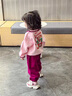G.DUCKKIDS童装女童春装套装儿童服装小童春装运动卫衣两件套1-3女宝宝衣服 粉红色草莓熊【春秋款】 90 尺码1~2岁【 80-90cm】 实拍图