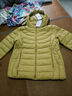 坦博尔轻薄羽绒服女宽松可脱卸帽女士轻薄羽绒外套TD216236 铭黄色 180  实拍图