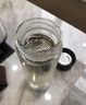 富光 男女士双层玻璃杯 水杯 支持团购定制 304杯子泡茶杯400ML黑 实拍图