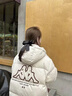 卡帕（Kappa）背靠背羽绒服外套女款2025新款冬季男士长款保暖防寒服K0EZ2YY09D 桦木白-0114 XL 实拍图