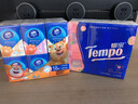 得宝（TEMPO）一博同款 手帕纸 甜心桃味7张*12包 印花款 4层湿水不破纸巾小包  实拍图