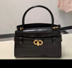 CHARLES&KEITH鳄鱼纹凯莉包手提斜挎婚包包女包生日礼物CK2-50270880-1 Black黑色 S 实拍图