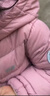 水孩儿（SOUHAIT）童装男女童轻薄羽绒服冬季新款儿童羽绒外套上衣 浅粉 700+蓬松度-充绒量90% 120 充绒量47g 实拍图
