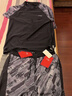李宁（LI-NING）泳裤男士防尴尬二合一泡温泉泳裤泳衣套装游泳装备0203黑灰2XL 实拍图