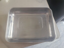 奥美优（AOmeiyou）不锈钢保鲜盒特厚盒子摆摊凉菜盘烧烤盘提拉米苏模具带盖3个装 实拍图