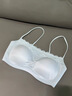 婷美吊带裙专用内衣女无痕隐形细肩带美背抹胸一体杯小胸聚拢防滑文胸 实拍图