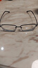 依视路（ESSILOR） 新款商务男镜架时尚镜框女配依视路镜片近视定制眼镜网上配镜 钛金属-全框-4004BK-黑色 镜框+依视路膜岩高清1.60现片 实拍图