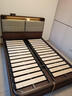 臻享家 全实木床 双人床现代简约橡木高箱床气压储物床带抽屉床卧室家具 胡桃色|橡木床（单床） 【豪华版加厚排骨架】1.5*2.0m气压结构 实拍图