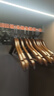 洁比世 10支装实木衣架成人服装店衣撑木质衣挂衣服撑子家用木衣架子 实拍图