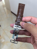 万晨手表带男女真皮表带蝴蝶扣代用天梭浪琴卡西欧dw皮表带棕色21mm 实拍图