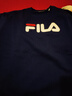 FILA 斐乐官方情侣款套头卫衣25秋冬季新款休闲宽松长袖加绒保暖上衣 【常规款】中世纪蓝-DB S 165/88A/S 实拍图