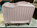 趣纳尔儿童行李箱可骑可坐小型登机箱遛娃旅行箱上飞机拉杆箱学生骑行箱 藕粉【六轮+杯架+可乘骑】 20英寸 【升级高配版】 实拍图