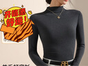 猫人【德绒羊毛】高领打底衫女秋冬季保暖针织毛衣长袖内搭T恤衫上衣 实拍图