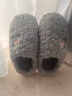大嘴猴棉拖鞋男士秋冬季2025新款家居室内防滑厚底毛绒保暖棉拖鞋 灰色【加绒加厚】 42-43 正码【内长260MM】 实拍图