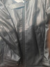 杉杉【头层绵羊皮】新年皮衣男四季款商务休闲上衣翻领真皮夹克外套男 黑色(翻领款)-拍大一码 3XL 190/104A(56) 实拍图